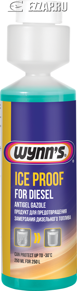 W22710 WYNNS Присадка в дизельное топливо для предотвращения роста кристаллов Wynns Ice Proof for Diesel, 250 мл.
